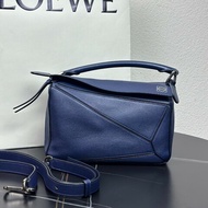LOEWE羅意威 Puzzle 幾何包 海洋藍 小號 肩背包