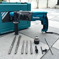Makita สว่าน สว่านโรตารี่ 2-24  รุ่น HR2470F กำลัง 1500W รุ่น 3 ระบบ มีหัวเปลี่ยนจับดอก ดอกสกัด2ดอก 
