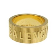 BALENCIAGA バレンシアガ メンズリング FORCE STRIPED RING / 674648 J8400 ゴールド