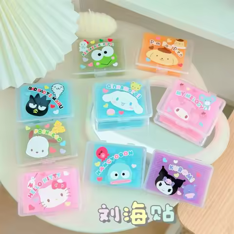 Hello Kitty Melody Cute Fringe Stickers Velcro with Broken Hair Stickers Sticky Hair Makeup Fringe S