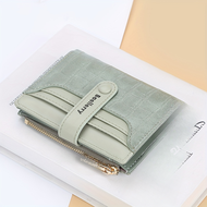 Baellerry กระเป๋าสตางค์ผู้หญิง, 2023ใหม่กระเป๋ามียี่ห้อผู้หญิงหนังหัวเข็มขัดกระเป๋าสตางค์ใบสั้นขัดผู้หญิงขนาดเล็ก dompet koin
