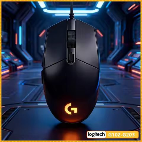 Logitech G203 Prodigy RGB Gaming Mouse Wired 200-8000 DPI 6 Buttons 1ms Response 1000Hz Polling Game