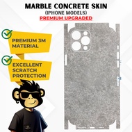 Mojoskins 3M Marble Concrete Phone Skin Wrap Sticker Compatible For IP 15 14 13 1112 Pro Max Xr Xs M