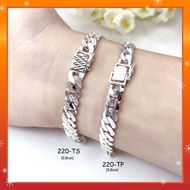 💥PROMO💥#HBG220 - 0.8cm Silver 925 Bangle - Gelang Tangan Perak 925 Untuk Lelaki ( 100% Original Silver ) Men Bracelet