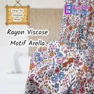 Kain Rayon Viscose Motif Arella