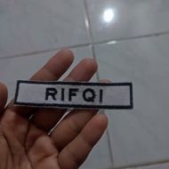 Custom Embroidered Name Bet Uniform | Size 1.8x8.5 cm | Model 3 Retail