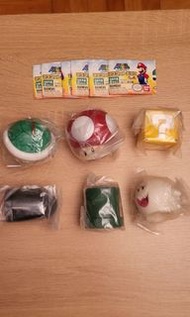 超級 瑪利奧 Super Mario 扭蛋 錢罌 貯金箱 錢箱 一套6隻 全新 齊蛋紙