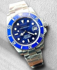 Seiko mod 精工改裝錶  採用精工NH35機械機芯  40mm藍水鬼  藍寶石玻璃  904L精鋼  附送精美錶盒