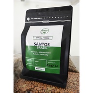 Dark Roast Arabica Coffee Beans  Brazil Santos - Biji Kopi Tulin 100% wangi segar sedap power murah laris kaw
