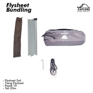 Camper Tool EXPLORE STORE PROJECT | 5x6 FLYSHEET BUNDLING Package+FLYSHEET Pole