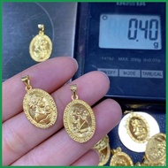 ✲ ▝ ◷ 18k Saudi gold Pawnable cameo pendant