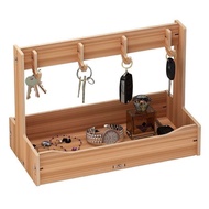 Entryway Key Storage Box Ornament Key Holder Creative Storage Rack Solid Wood Storage Box Entryway K