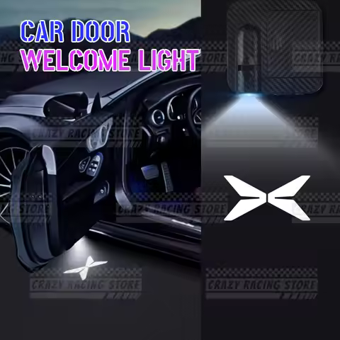 1/2PCS For Xpeng Xiaopeng G3i P7i P7 P5 G3 G6 G9 N5 X2 X9 F30 Logo LED Courtesy Lamp Car Door Welcom