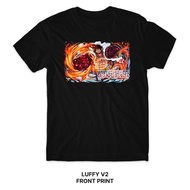 LUFFY V2 One Piece Series T-Shirt (Singapore 3-5 Days Delivery) Front Print Crafter Tee Anime Shirt 