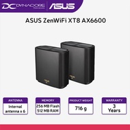 ASUS XT8 ZEN AX WIFI AX6600 Tri Band AiMesh Wi-Fi System ( Pack of 1/2 ) - 3 Year Asus Warranty