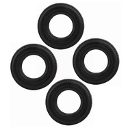 4 PCS RC Accessories Rubber Car Tire Fit For Tamiya 1/14 RC Tractor Truck Black