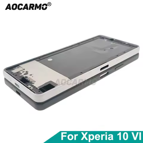 Aocarmo For Sony Xperia 10 VI XQ-ES72 ES54 X10vi Middle Frame Chassis Bezel Bracket Medium Plate Hou