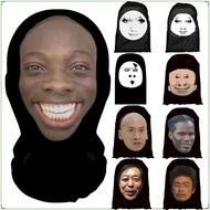 New headgear funny mask spoof mask funny face dress up tricky headgear mesh mask
