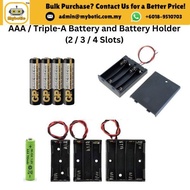 AAA / Triple-A Battery and Battery Holder (2 / 3 / 4 Slots)
