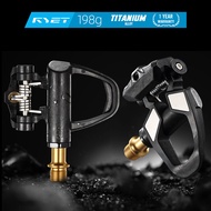 New RYET 198g Ultralight Carbon Road Bike Pedals CNC Titanium Spindle DU+3 Sealed Bearings 6° Float 