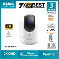 D-Link DCS-8526LH (B1) 2K QHD Pan & Tilt WiFi WPA3 Security IP Camera - 2FA Biometric (FREE 1 Yr Clo