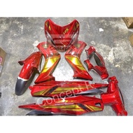HLD Cover Set Custom LC135 (V1) Red Chrome Sticker Gold/Black
