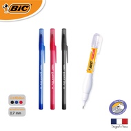 [Official Store]BIC BIC Round Stic Pen 3 Pens 1 Correction