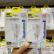 HK D45U Charger 45W Super Fast Charger Mi TURBO SuperVOOC Flash Charge PD + QC For OPPO VIVO SAMSUNG