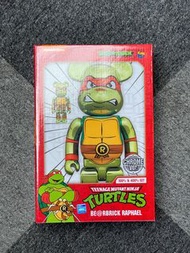 (現貨 In-Stock) BE@RBRICK Teenage Mutant Ninja Turtles Raphael Chrome Ver. 100% &amp; 400% BEARBRICK 忍者龜 電鍍版 not 1000%