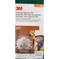8247 3M Dust Mask PARTICULATE RESPIRATOR R95 Respirator With Nuisance Level Organic Vapor 20pcs/Box