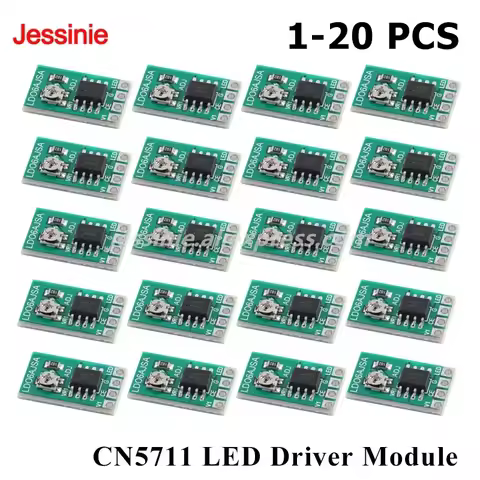 20pcs/1pc CN5711 LED Driver Module DC 2.8-6V 30-1500MA Constant Current Adjustable Module PWM Contro