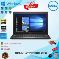 (LAPTOP READY STOCK) DELL LATITUDE 7280 Intel Core i5-6TH Gen Processor, 8GB Ram 256GB SSD