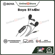 BOYA (BY-M1DM) DUAL Microphone OMNI-DIRECTIONAL LAVALIER MIC