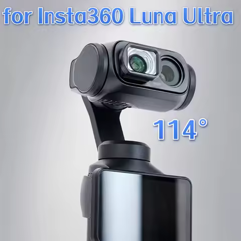 Wide Angle Lens for Insta360 Luna Ultra 114° FOV Magnetic Attachment Action Camera Broad View Access
