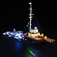 GEAMENT LED Light Set Compatible with Lego The White Shark (Jaws) Ideas 21350 Building Blocks Model 