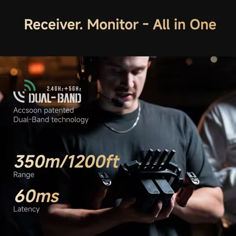 ACCSOON CineView M7 /M7 Pro Wireless Monitor 7 Inch Field Monitor 1000nit Touch Screen 4K Ultra HD f