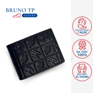 Genuine Cowhide men's wallets - H - Bruno Pattern Luxury City -