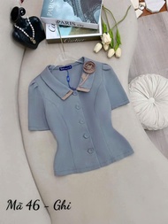 ÁO KIỂU PHỐI HOA SỌC ĐỦ SIZE J12