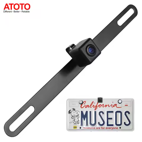 ATOTO AC-4486 Waterproof High Definition Hidden/Concealed License Plate Car Rear View Camera