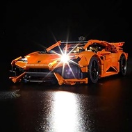 GEAMENT LED Light Set Compatible with Lego Lamborghini Huracán Tecnica Orange - Lighting Set for Tec