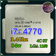 CPU Intel Core i7 4770 4คอ 8เทรด 84W LGA 1150 ฟรีซิลิโคน1ซอง