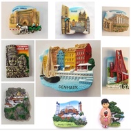 Budget Fridge Magnet - Prague Bhutan Japan Holland Egypt Denmark USA Nepal | Laos Istanbul Cambodia 