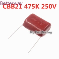 2pcs CBB21 250V 475K 4.7UF 25MM CBB22 metal film capacitor ,Capacitor Pitch 25MM new betterway