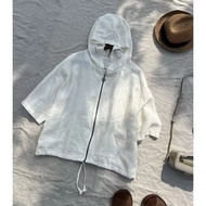 ️-Linen Hooded Jacket