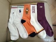 Polo Tommy new balance 多款品牌襪子cotton blend cushion crew socks 39-45 special $99/5p