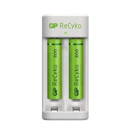GP E211/E221 USB BATTERY CHARGER 2 SLOT WITH 2'S AAA 800MAH / 2'S AA 2100MAH /2'S AA 1300MAH NIMH RE