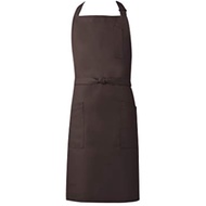 KOEI Made in Japan Neck Chest Apron, Men's, Length 90cm, Flame Retardant, Antistatic, Glossy, Flame Resistant, Wrinkle Resistant, Makes the Back Look Neat MN90 (Brown)