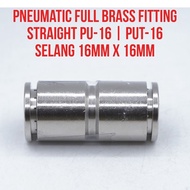 YOLO PU16 PU-16 PU - 16 PUT-16 PUT16 MPUT16 Straight Brass Connector Pneumatic Air Nipple Push Full 