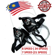 7/8 Speed Trigger Shifter Left and Right SET UNTUK 21 AND 24 SPEED BICYCLE