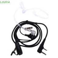 LINDA PTT MIC Headset Two Way Baofeng UV-5R BF-888S CB Earbud Headphone Walkie Talkie Accessories Pr